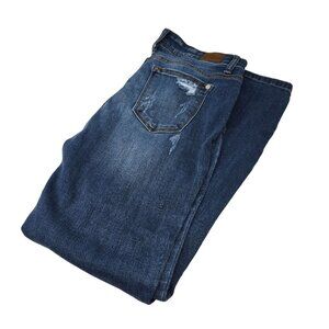 Judy Blue Skinny Fit Stretch Blue‎ Jeans Distressed 9/29 Pockets
